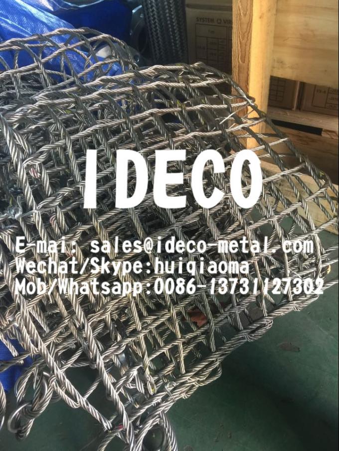 Lifting Galvanized Wire Rope  Netting, Safety Steel Wire Rope Cargo