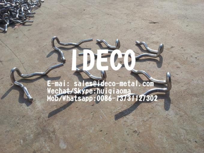 Footed Wavy VAnchor Refractory, Weld Studs, Corrugated/Crimped/Spiral