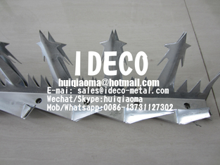 SS Blade Anti-Climb Wall Spikes, Stainless Steel Large Wall Spikes, Rust Proof Sharp Razor Spikes, Fence Spikes