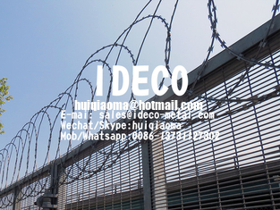 Flat Wrapped Profile Razor Wire Coils, Flatwrap Razor Wire Fence Topping for Perimeter Security