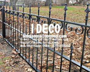 Ornamental Metal Fences, Decorative Balcony Railings, Rooftop Guard Rails, Sidewalk Green Belt Fencing