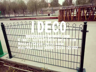 656 or 868 Decorative Arched Double Wire Welded Mesh Fences, Deco Wavery Twin Wire Welded Fence Panels