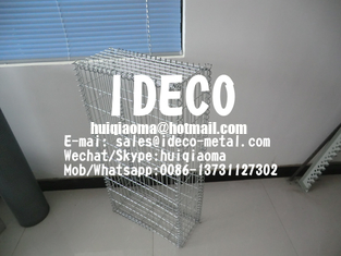 Stainless Steel Gabion Cages, Welded Wire Mesh Panels for Rock Boxes/Stone Baskets, Gabion Barrier Retaining Walls
