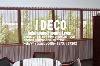 Aluminium Fireplace Screens, Metal Coil Curtain Drapery, Coiled Wire Mesh Draperies, Shower Dividers