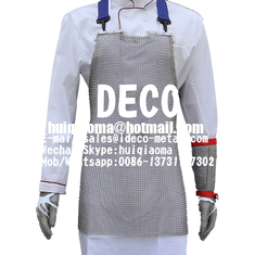 Stainless Steel Chain Mail Cut Resistant Apron, Chainmail Mesh Safety Work Knife Proof Butcher Apron, Ring Mesh Armour