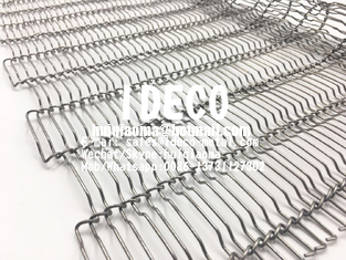 Crimped Flat-Flex Wire Belts, Flat Flex Specialty Conveyor Belts for Baking/Coating/De-Elevating/Sorting/Washing