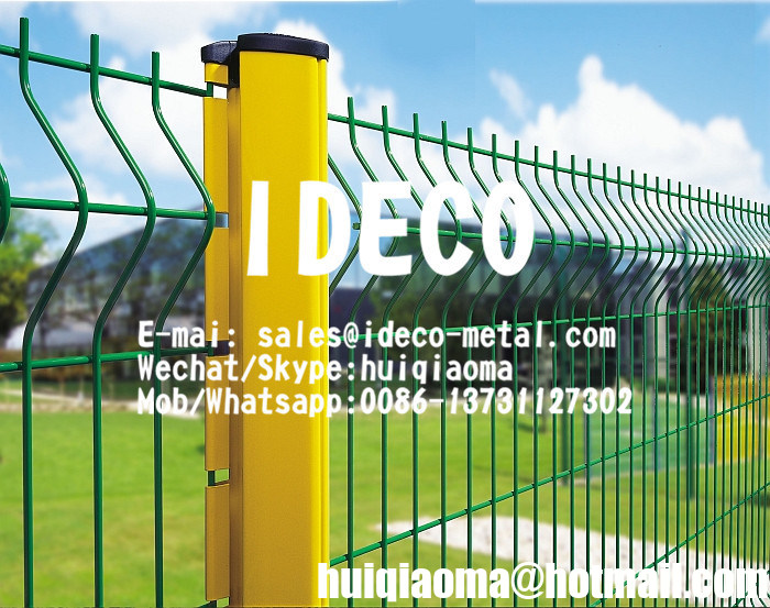Crimped Welded Wire Mesh Fences, 3D Fence Panel System, Dirickx Axis