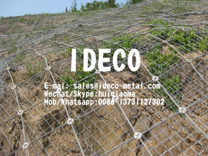 Diagonal Wire Cable Nets for Rockfall Protection, High Tensile Steel ...
