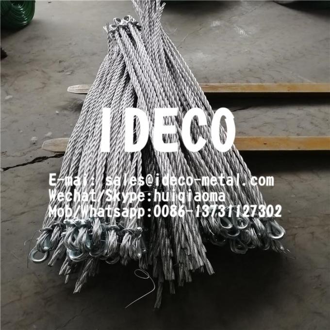 Steel Wire Rope Anchoring for Rockfall Avalanche Nets, Spiral Rope