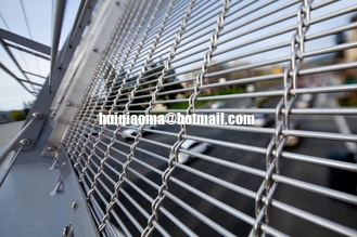 Stainless Wire Rope Rod Woven Decorative Mesh,Architectural Woven Metal Fabrics