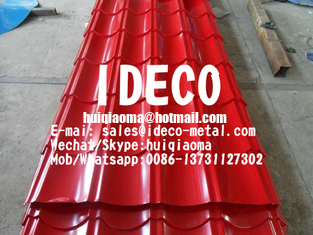Archaize Tile Roofing Sheets Corrugated Metal for Exterior Wall Facades, Decorative Ribbed Steel Roof Panels