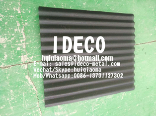 Corrugated Perforated Metal Sheeting for Building Rain Screen Cladding, Wavery Aluminium Punched Hole Plates