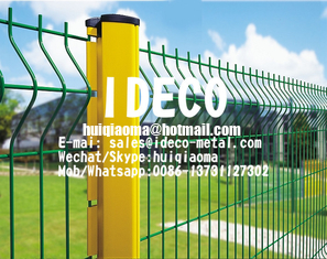 Crimped Welded Wire Mesh Fences, 3D Fence Panel System, Dirickx Axis Fencing, Curved Welded Mesh