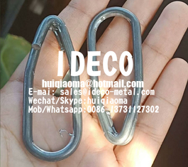 ZnAl-Coated TECCO Clips in High Tensile Steel Wire 1770Mpa, Galfan Rockfall Catch Fences TECCO Mesh Connection Clips