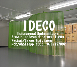 Metal Coil Drapery, Cascade Coil Drapery, Decorative Metal Coil Curtains, Architectural Coiled Wire Fabrics