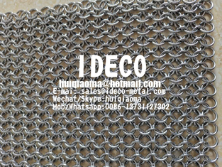 Stainless Steel Ring Mesh Chainmail Baking Cover for Beef/Pork/Lamb, Ring Mesh Chain Mail Oven Barbecue Cover
