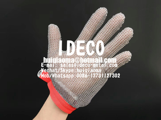 Chainmail Mesh Butcher Gloves, Metal Ring Mesh Gloves Cut Proof Stab Resistant, Safety Kitchen Cut Gloves