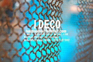 Stainless Steel Ring Mesh for Decoration, Decorative Metal Ring Mesh Curtains, Architectural Chainmail Drapery Mesh