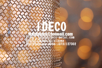 Gold Chainmail Ring Room Divider,  Decorative Ring Mesh Screen, Architectural Welded Chainmail Curtains
