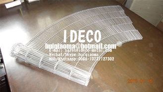 Flex-Turn Belts, Curved/Small Radius Flat-Flex Wire Conveyor Belts, Enrober Wire Mesh Belts, Metal Conveyor Belts