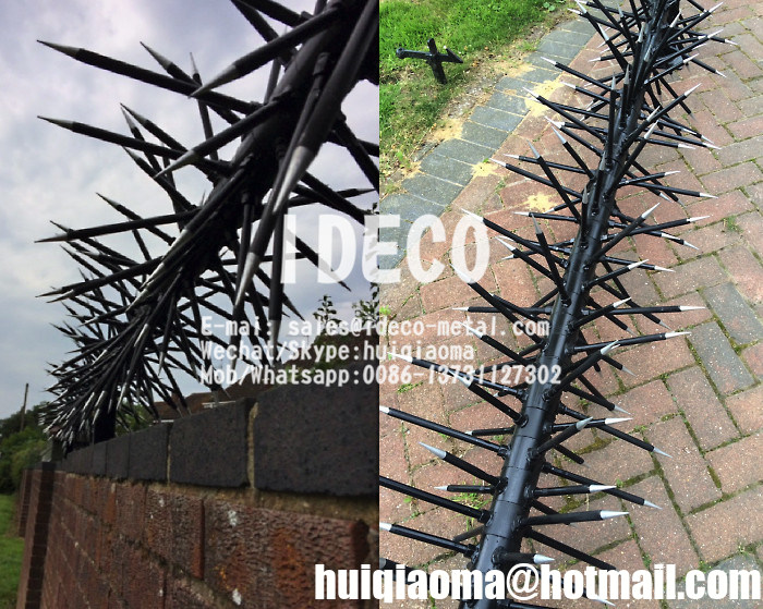 AntiClimb Fence Spikes, Rotatable Spikes, Rotary Security Razor Spikes