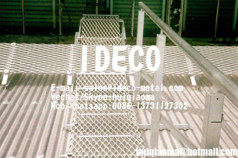 6063T6 Aluminum Expanded Metal Gratings, AMPLIGRIP Walkway Aluminium Grating Catwalk Platform