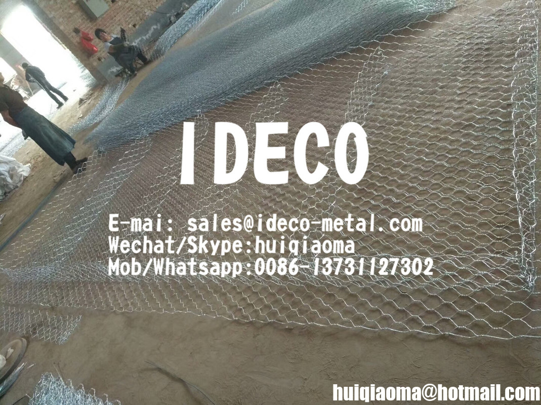 Gabion Reno Mattress, Hexagonal Woven Gabion Stone Cages, River