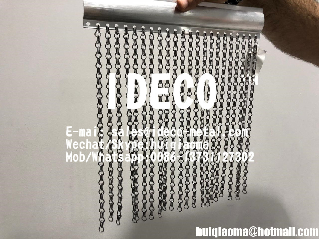 Aluminium Chain Link Fly Screens, Metal Chain FlyScreen, Chain Door Fly Insect Screen, Window