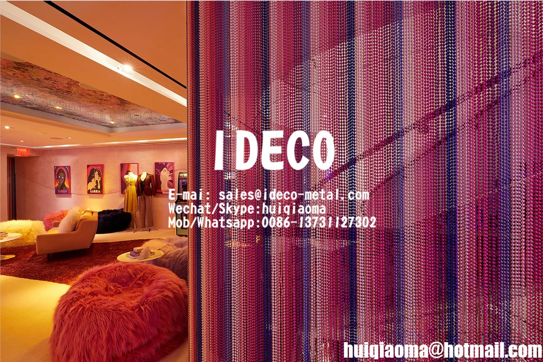 Metal Ball Chain Curtain, Metal Bead Curtains, Ballchain Shimmer Screen ...