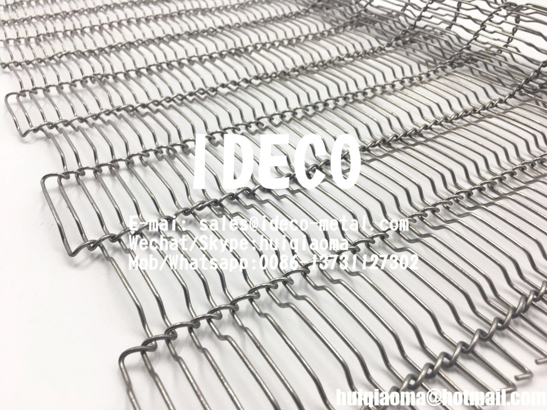 Crimped FlatFlex Wire Belts, Flat Flex Specialty Conveyor Belts for