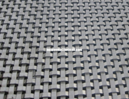 'Tile' Type Decorative Wire Mesh, Art Metal Fabric, Flat Wire Woven Mesh, Architectural Wire Mesh