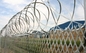 Welded Diamond Mesh Fencing, Tangle Wire Tape Security Fences, Tangle Wire Mesh