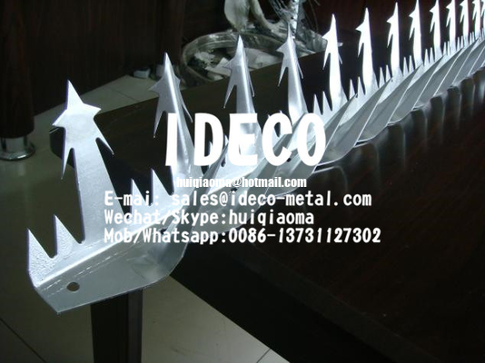 SS Blade Anti-Climb Wall Spikes, Stainless Steel Large Wall Spikes, Rust Proof Sharp Razor Spikes, Fence Spikes