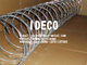 CBT-65 Barbed Tape Razor Wire Concertinas, High Security Helix/Helical Razor Blade Fences
