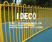 Colorful Steel Bow Top Railing Fences, Decorative Metal Hoop Top Security Fences, Ornamental Hairpin Railings