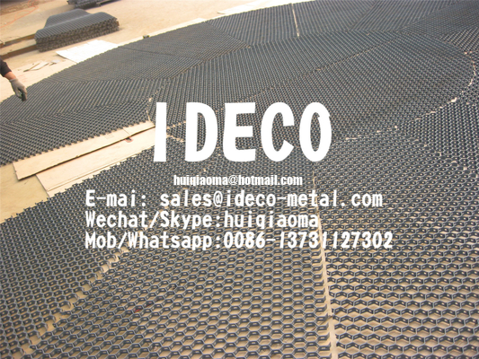 SAE1020 Hexsteel, Hexmesh, Hex Mesh as Wear Resistant Linings for Balling Disc supplied to Vale,Metso,Outotec