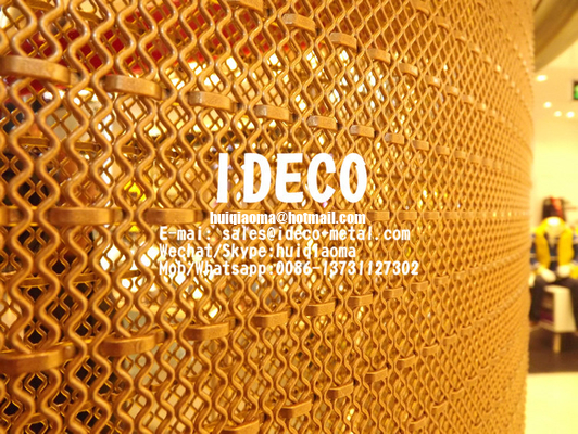Pre-Crimped Architectural Wire Mesh, Decorative Wire Mesh, Flexi Woven Metal Mesh for Balustrades Facade Wall Cladding
