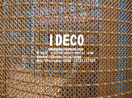 Pre-Crimped Architectural Wire Mesh, Decorative Wire Mesh, Flexi Woven Metal Mesh for Balustrades Facade Wall Cladding