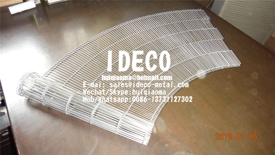 Flex-Turn Belts, Curved/Small Radius Flat-Flex Wire Conveyor Belts, Enrober Wire Mesh Belts, Metal Conveyor Belts