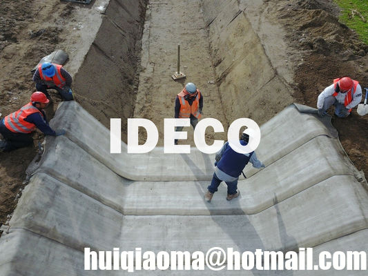 Concrete Canvas, Cement Blanket, Geosynthetic Cementitious Composite Mats GCCM, Concrete Cloth for Channel Lining